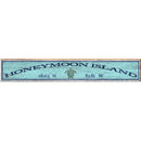 Honeymoon Island Sea Turtle Blue Latitude Longitude | Wall Art Print on Real Wood