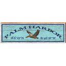 Palm Harbor, Florida Latitude Longitude Wooden Sign | Wall Art Print on Real Wood | Coastal Beach House Home Decor