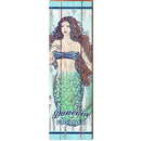 Dunedin Florida Brunette Mermaid | Wall Art Print on Real Wood