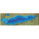 Lake Erie Map Home Decor Art Print on Real Wood