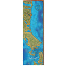 Falmouth Vertical Map Home Decor Art Print on Real Wood