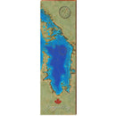 Georgian Bay, Canada Map | Wall Art Print on Real Wood