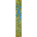 Lake Glenville, North Carolina Map | Wall Art Print on Real Wood