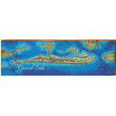 Grand Isle Map Home Decor Art Print on Real Wood