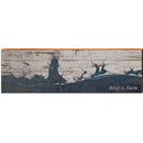 Biloxi to Destin, Florida Map | Wall Art Print on Real Wood