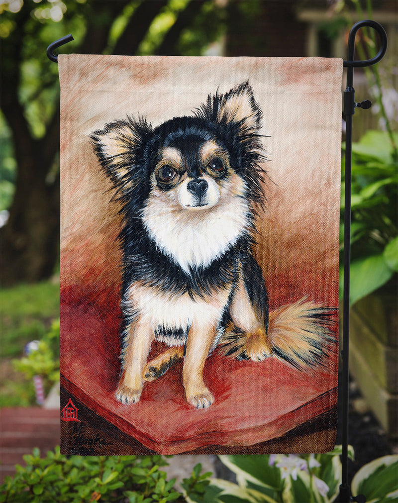 Chihuahua Long Hair Flag Garden Size MH1035GF