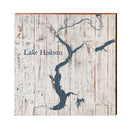 Lake Hudson, Oklahoma Map | Real Wood Art Print