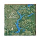 Lake Hudson, Oklahoma Map | Real Wood Art Print