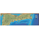 Hyannis to Chatham Map Home Decor Art Print on Real Wood