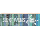 Isle of Palms Sea Turtle Blue Boards | Wall Art Print on Real Wood