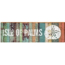 Isle of Palms Sand Dollar Orange Boards | Wall Art Print on Real Wood