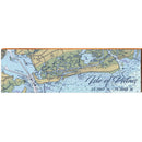 Isle of Palms NOAA Chart | Wall Art Print on Real Wood