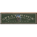 Split Rock Lighthouse Green Latitude Longitude MIN3 | Wall Art Print on Real Wood