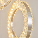 10 Lights - Hanging LED Crystal Lamp for Staircase, Lobby