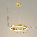 Chatelet | Hexagon Gold Chandelier for Living room