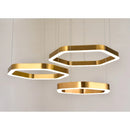Chatelet | Hexagon Gold Chandelier for Living room
