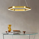 Chatelet | Hexagon Gold Chandelier for Living room