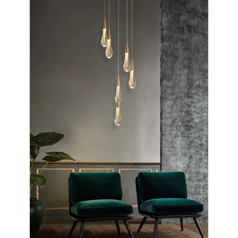 Orta San Giulio | Hanging Crystal Lamp for Living Room