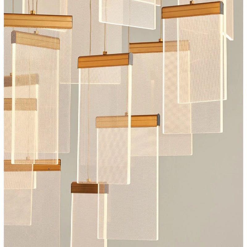 Varenna | Gold Long Hanging Light Fixture