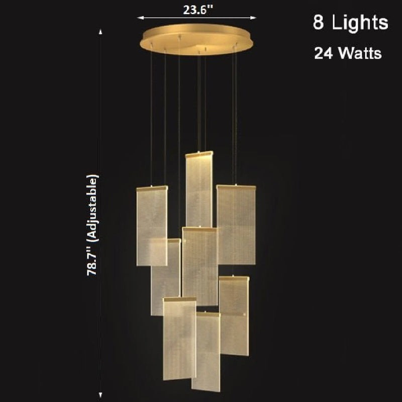 Varenna | Gold Long Hanging Light Fixture