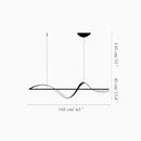 Carros | Minimalistic Wave Design Chandelier for Dining Room