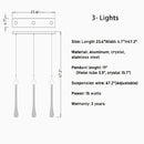 Castagniers | Staircase Gold Crystal Chandelier