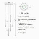 Castagniers | Staircase Gold Crystal Chandelier