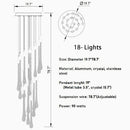 Castagniers | Staircase Gold Crystal Chandelier