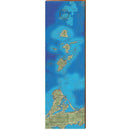 Lake Erie Island-A Map Home Decor Art Print on Real Wood