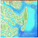 Jekyll Island, Georgia Topographical Styled Map Wall Art | Wall Art Print on Real Wood