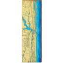 Jupiter, Florida Map Home Decor Art Print on Real Wood
