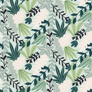 Elegant Green Leaves Wallpaper Fashionable Quality