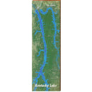 Kentucky Lake/Lake Barkley Map Home Decor Art Print on Real Wood
