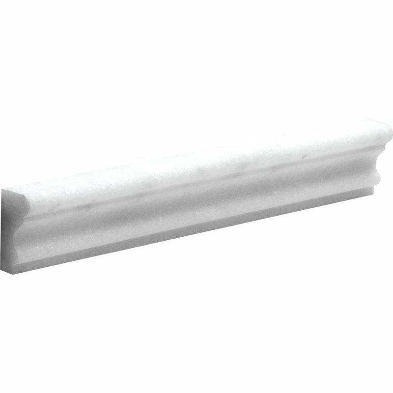 Glacier Honed 2"x12" Andorra Marble Moldings Product shot molding view