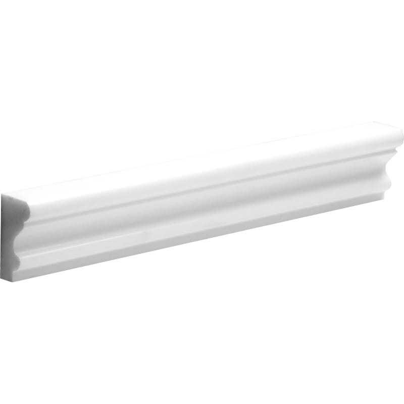Ice white 2"x12" Polished Andorra Marble Moldings Product shoot molding viewac