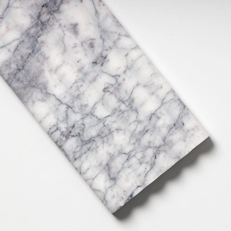 Lilac Honed 6"x24" Flute Trim Marble Tile Product shot tile edge view