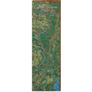 Little Rivers, Alabama Satellite Map Wall Art | Wall Art Print on Real Wood