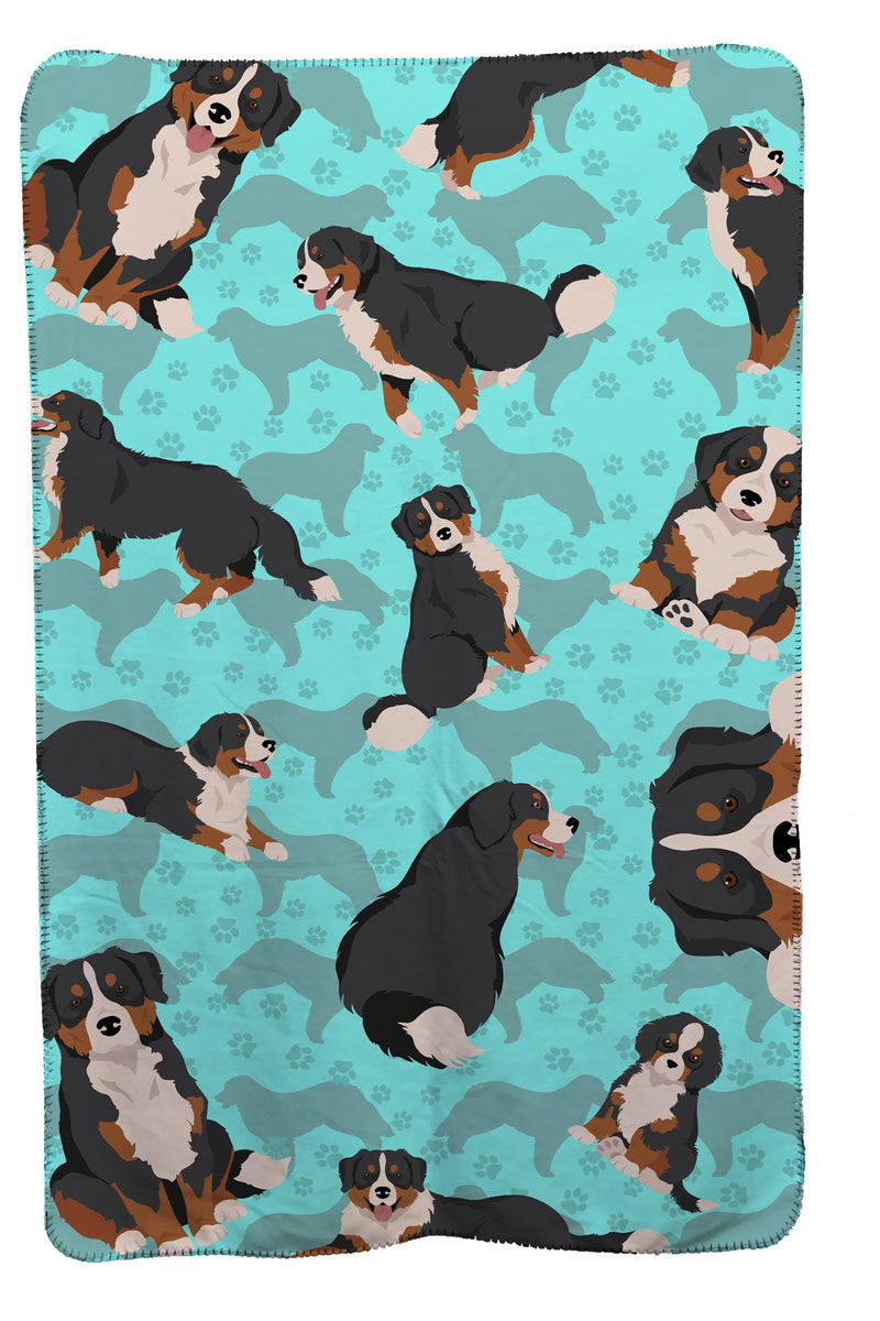 Bernese Mountain Dog Soft Travel Blanket with Bag