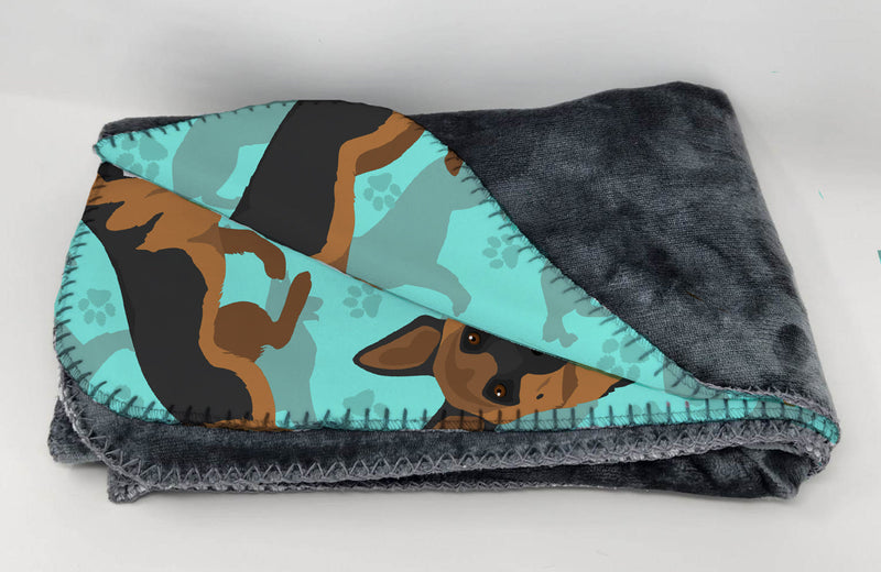 German Shepherd Soft Travel Blanket with Bag