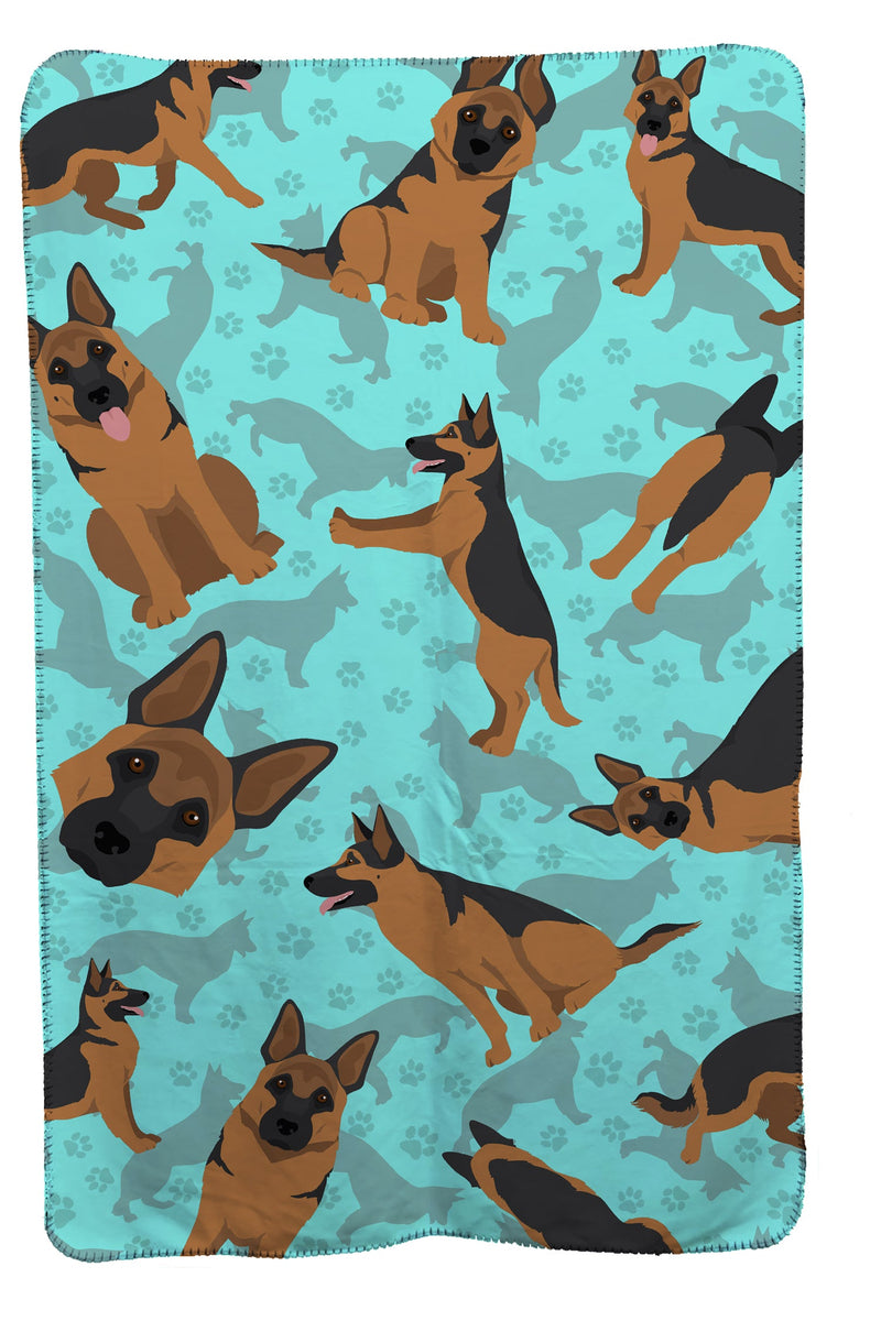 German Shepherd Soft Travel Blanket with Bag