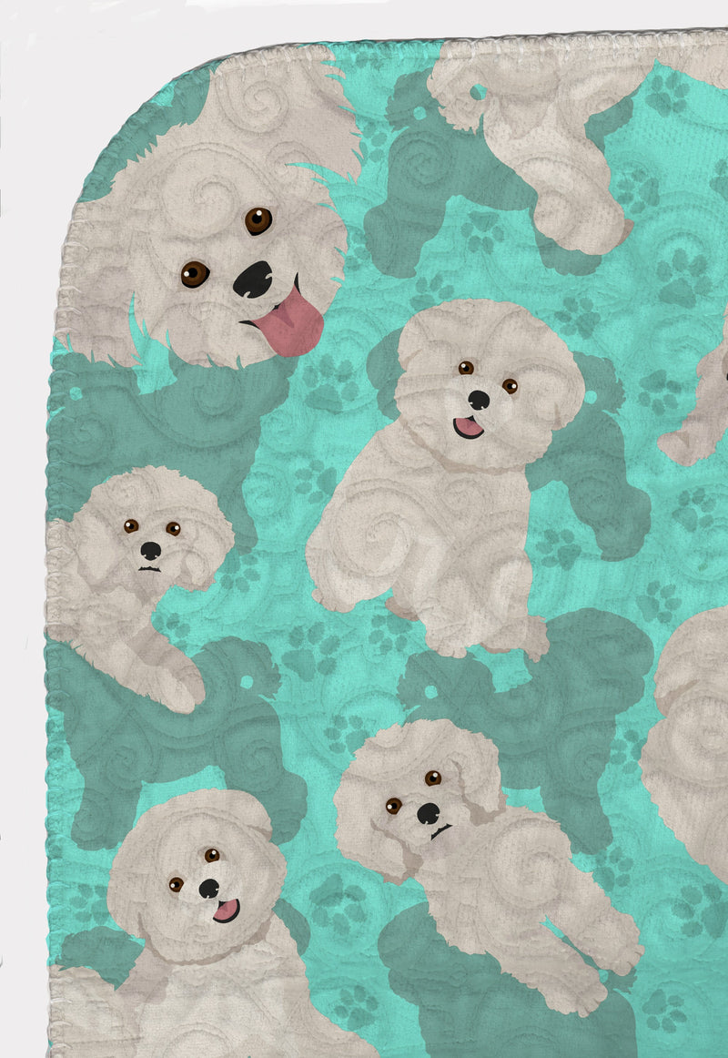 Bichon Frise Quilted Blanket 50x60