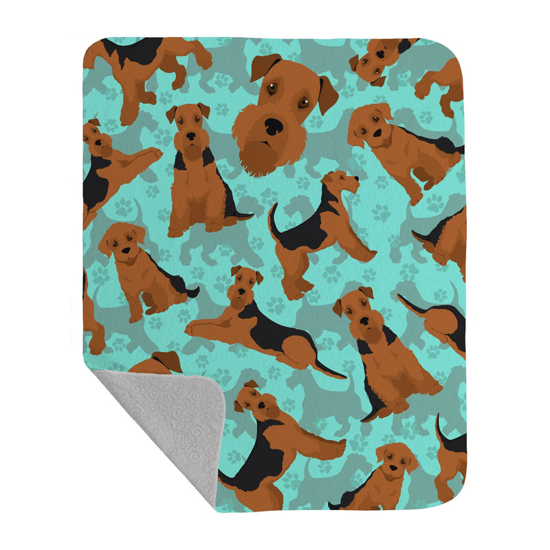 Airedale Terrier Quilted Blanket 50x60