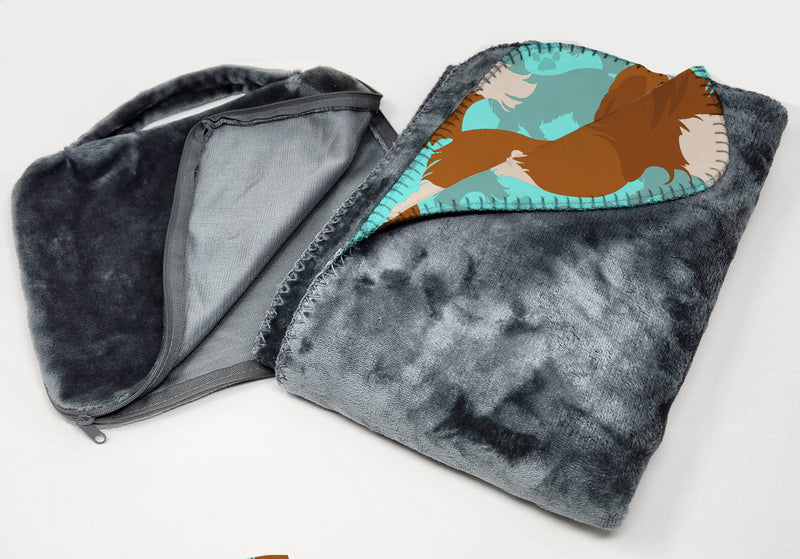 Blenheim Cavalier Spaniel Soft Travel Blanket with Bag