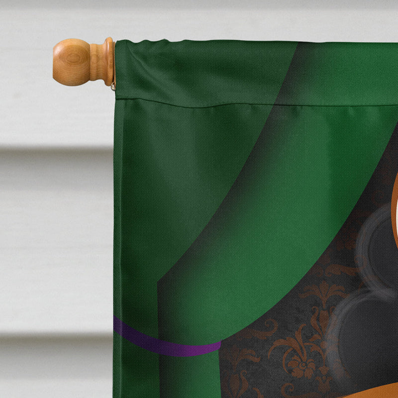 Doberman Halloween House Flag