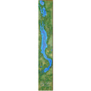 Long Lake, ND Map Home Decor Art Print on Real Wood