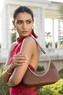Mira & Moss Elowen Chain Shoulder Bag - Tan