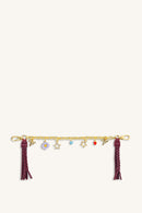 Mira & Moss Celeste Charm Chain - Plum Brown