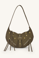 Mira & Moss Ravenne Studded Shoulder Bag - Moss