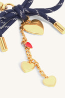 Mira & Moss Cupid Bow Bag Charm - Navy