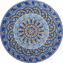 Grecian Mosaic Pattern Medallion